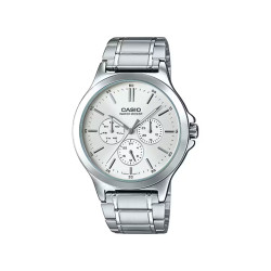 Casio MTP-V300D-7A muški sat Multifunkcionalni Elegantni Silver Tone