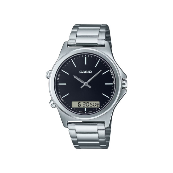 Casio MTP-VC01D-1E muški sat Analogno Digitalni Classic Line Deep Graphite Dial 42mm