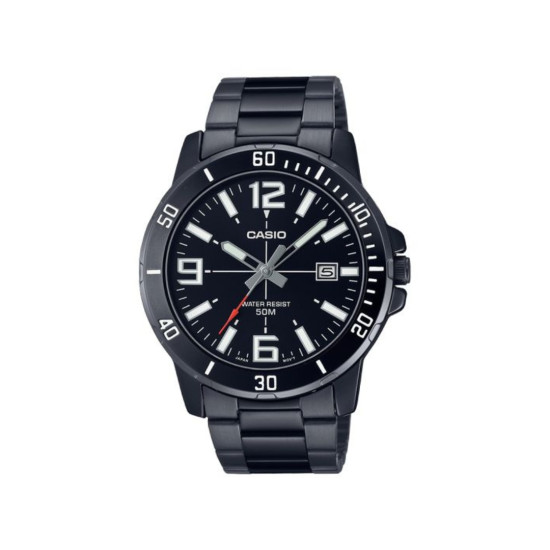 Casio MTP-VD01B-1B unisex Bold Grande Black Stainless Steel Arabic Numerals