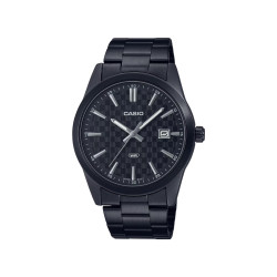 Casio MTP-VD03B-1A muški sat Guilloché Classic Black Stainless Steel Black Dial