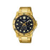 Casio MTP-VD300G-1EV unisex Day Date Bold Grande Gold ton Black Dial Dot Indices 40mm