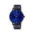 Casio MTP-VT01B-2B unisex Minimalist Grande Black Cobalt Blue Dial