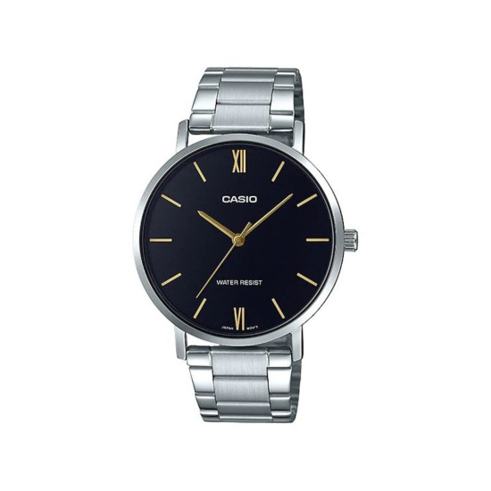 Casio MTP-VT01D-1B unisex Minimalist Grande Black Dial