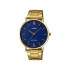 Casio MTP-VT01G-2B unisex Minimalist Grande Gold Tone Royal Blue Dial