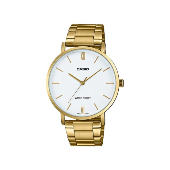 Casio MTP-VT01G-7B unisex Minimalist Grande Gold Tone