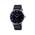 Casio MTP-VT01L-1B2 unisex Minimalist Grande kožni kaiš Black Dial