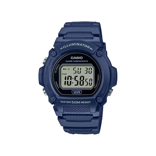 Casio W-219H-2A muški tinejdž sat Sport Digital Full Marine Blue 47mm