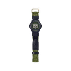 Casio W-219HB-3A muški tinejdž sat Sport Digital Olive Green Black tekstilni kaiš 47mm