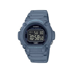 Casio W-219HC-2B muški tinejdž sat Sport Digital Full Pastel Blue 47mm