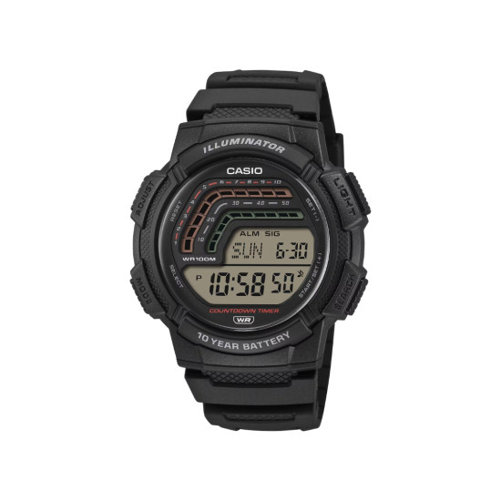 Casio WS-1800-1A muški sat Digital Sport Travel Edition Black 10ATM