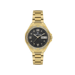 DANIEL KLEIN DK13931-2 ženski sat Attractive Day Date Gold Black 34mm