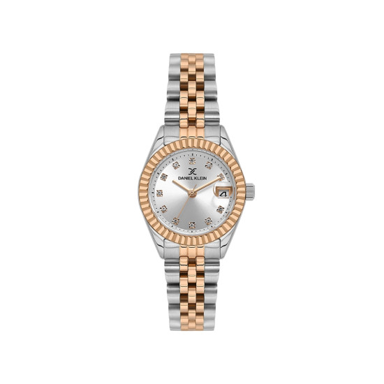 DANIEL KLEIN DK13969-8 ženski sat Mini Classic Rose Gold Silver Stainless Steel Sunray White Dial 28mm