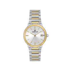 DANIEL KLEIN DK14110-3 ženski sat Classic Date Two Tone Silver Gold Sunray White Dial Edition 32mm