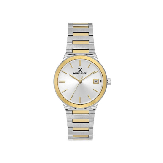 DANIEL KLEIN DK14110-3 ženski sat Classic Date Two Tone Silver Gold Sunray White Dial Edition 32mm