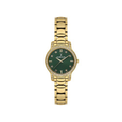 DANIEL KLEIN DK14118-2 ženski sat Elegant Mini Gold Tone Stainless Steel Small Cubic Zirconia Sunray Green Dial 28mm