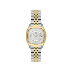 DANIEL KLEIN DK14129-4 ženski sat Cushion Old Money Style Two Tone Gold Silver Stainless Steel White Dial 29mm