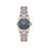 DANIEL KLEIN DK14271-6 ženski sat Elegant Minimal Two Tone Silver Rose Gold Stainless Steel Textured Petrol Blue Dial 29mm