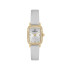 DANIEL KLEIN DK14294-2 ženski sat Lady Gold Elegance pravougaono kućište White kožni kaiš Sunray Dial 20mm Bestseller