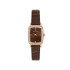 DANIEL KLEIN DK14294-6 ženski sat Lady Rose Gold Elegance pravougaono kućište Brown kožni kaiš Sunray Brown Dial 20mm
