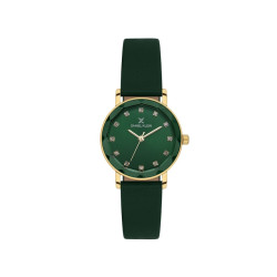 DANIEL KLEIN DK14317-2 ženski sat Timeless Classic Gold Tone Green kožni kaiš  Sunray Emerald Green Dial 28mm Bestseller
