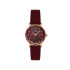 DANIEL KLEIN DK14317-6 ženski sat Timeless Classic Rose Gold Tone Bordo kožni kaiš  Sunray Burgundy Dial 28mm