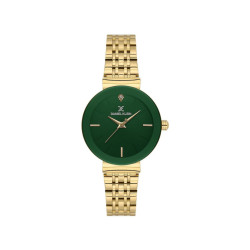 DANIEL KLEIN DK14330-7 ženski sat Lady Minimalist Elegance Gold Tone Sunray Emerald Green Dial 30mm