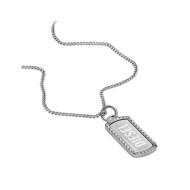 Diesel DX1455040 muška ogrlica Silver Stainless Steel