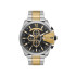 Diesel DZ4581 muški sat Mega Chief Chronograph XL Two Tone Silver Gold Black Dial 51mm