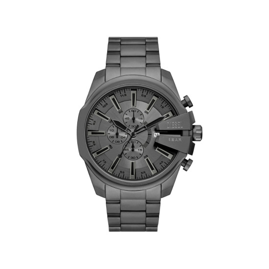 Diesel DZ4676 muški sat Mega Chief Slim Chronograph Matte Gun Metal Gray Sunray Dial 48mm