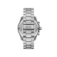 Diesel DZ4686 muški sat Mega Chief Slim Chronograph Silver Tone Blue Detail Sunray Dial 48mm
