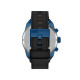 Diesel DZ4703 muški sat Spiked Chronograph Black and Blue Sunray Dial kožni kaiš 49mm