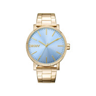 DKNY DK1L034M0055 ženski sat Soho Maxi Gold Tone Lavender Dial 40mm