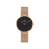 Daniel Wellington DW00100161 ženski sat Petite Melrose Rose Gold Tone Mesh Band Minimal Black Dial 32mm