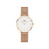 Daniel Wellington DW00100163 ženski sat Petite Melrose Rose Gold Tone Mesh Band Minimal White Dial 32mm