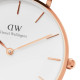 Daniel Wellington DW00100175 ženski sat Petite St Mawes Rose Gold Tone kožni kaiš Brown Minimal White Dial 32mm