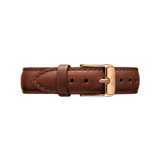 Daniel Wellington DW00100175 ženski sat Petite St Mawes Rose Gold Tone kožni kaiš Brown Minimal White Dial 32mm