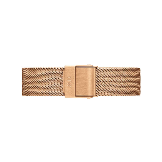 Daniel Wellington DW00100305 ženski sat Petite Melrose Rose Gold Tone Mesh Band Minimal White Dial 36mm