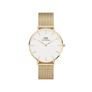 Daniel Wellington DW00100350 ženski sat Petite Gold Tone Mesh Band Eggshell White Dial 28mm