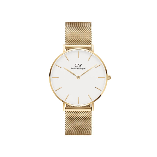 Daniel Wellington DW00100350 ženski sat Petite Gold Tone Mesh Band Eggshell White Dial 28mm