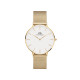 Daniel Wellington DW00100350 ženski sat Petite Gold Tone Mesh Band Eggshell White Dial 28mm