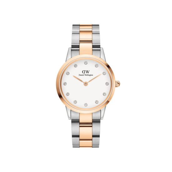 Daniel Wellington DW00100358 ženski sat Iconic Two Tone Silver Rose Gold White Dial 32mm