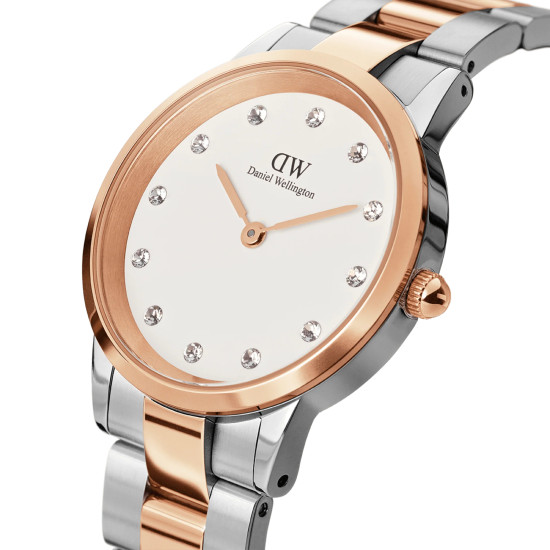 Daniel Wellington DW00100358 ženski sat Iconic Two Tone Silver Rose Gold White Dial 32mm