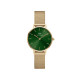 Daniel Wellington DW00100479 ženski sat Petite Gold Tone Mesh Band Sunray Emerald Green Dial 28mm