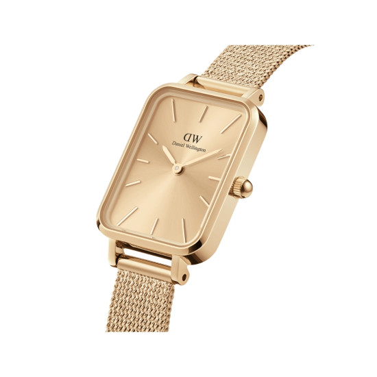 Daniel Wellington DW00100485 ženski sat Quadro Pressed Unitone Gold Tone Monochromatic 20mm