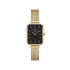 Daniel Wellington DW00100557 ženski sat Quadro Pressed Gold Tone Minimal Black Dial 20mm