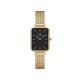 Daniel Wellington DW00100557 ženski sat Quadro Pressed Gold Tone Minimal Black Dial 20mm