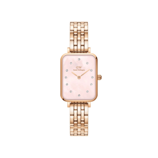 Daniel Wellington DW00100621 ženski sat Quadro Rose Gold Tone Melon Pink Mother of Pearl Dial 20mm
