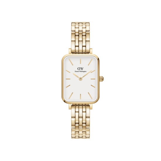 Daniel Wellington DW00100622 ženski sat Quadro Gold Tone Minimalist White Dial 20mm