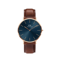 Daniel Wellington DW00100626 muški sat Classic St Mawes Rose Gold Tone Arctic Blue Dial 40mm