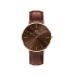 Daniel Wellington DW00100627 muški sat Classic St Mawes Rose Gold Tone kožni kaiš Amber Brown Dial 40mm